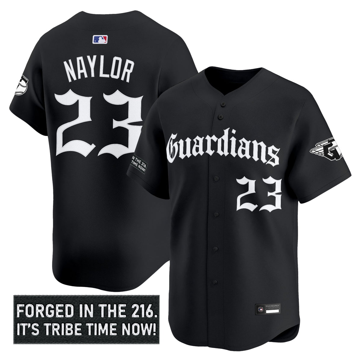 Men's Cleveland Guardians 'Gothic Iron Edition' Vapor Premier Limited Jersey - All Stitched