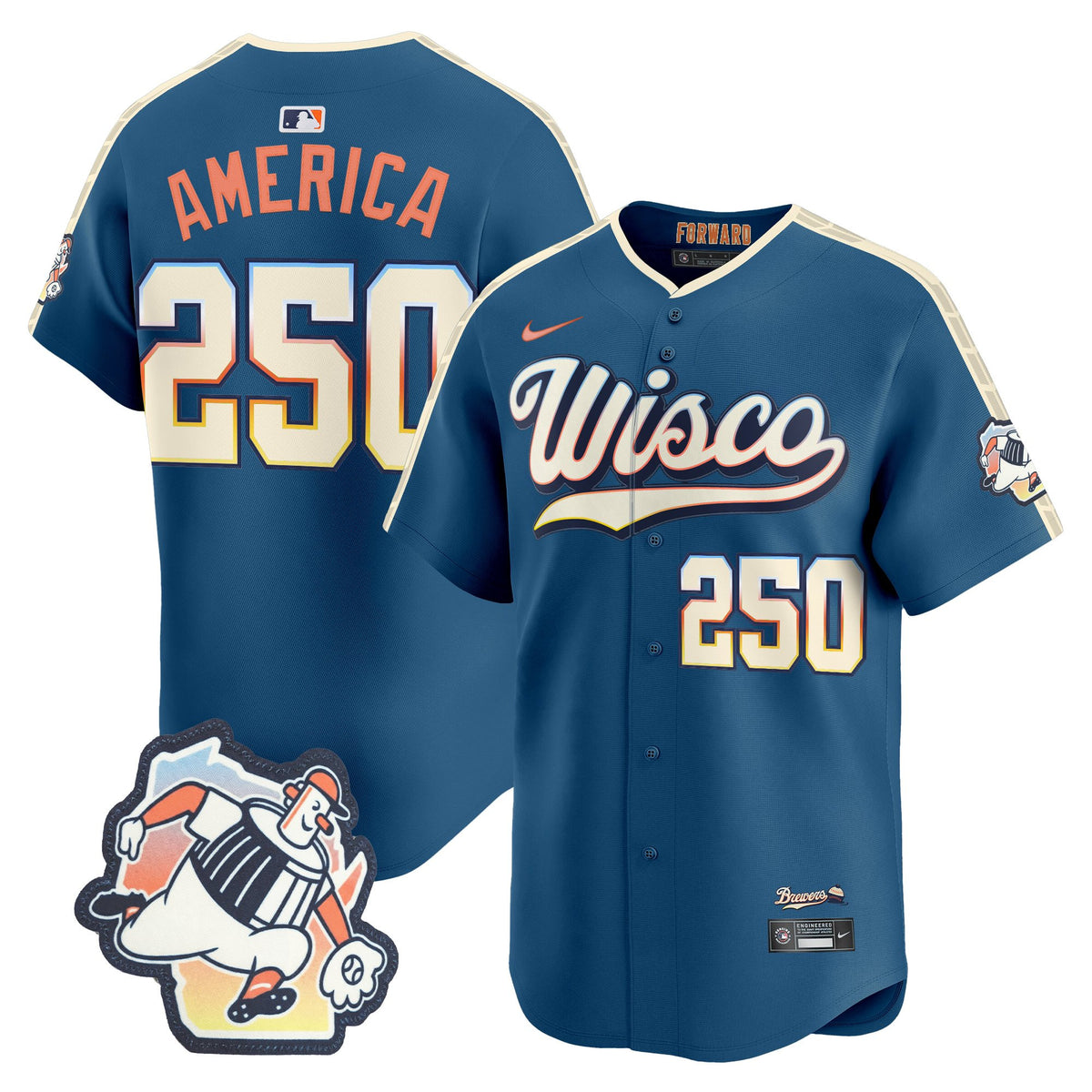 Milwaukee Brewers 2026 City Connect Vapor Premier Limited Jersey - All Stitched