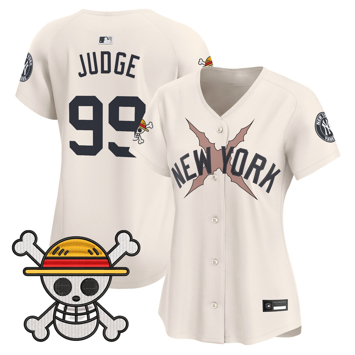 Women's New York Yankees x One Piece Vapor Premier Limited Jersey - Stitched