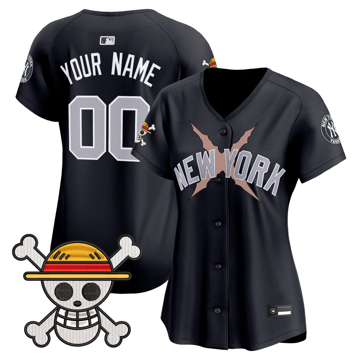 New York Yankees x One Piece Vapor Premier Limited Custom Jersey - Stitched