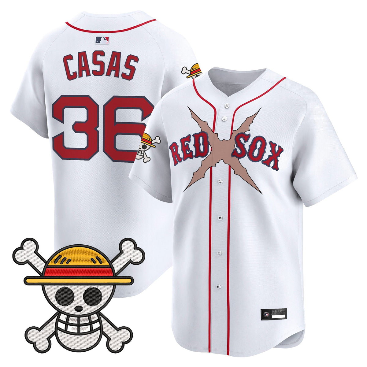 Men's Boston Red Sox x One Piece Vapor Premier Limited Jersey - Stitched