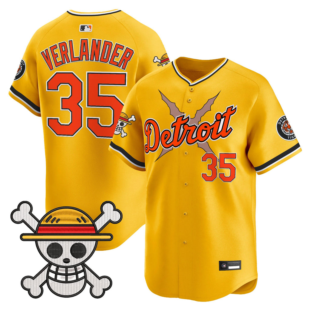 Men's Detroit Tigers x One Piece Vapor Premier Limited Jersey - Stitched