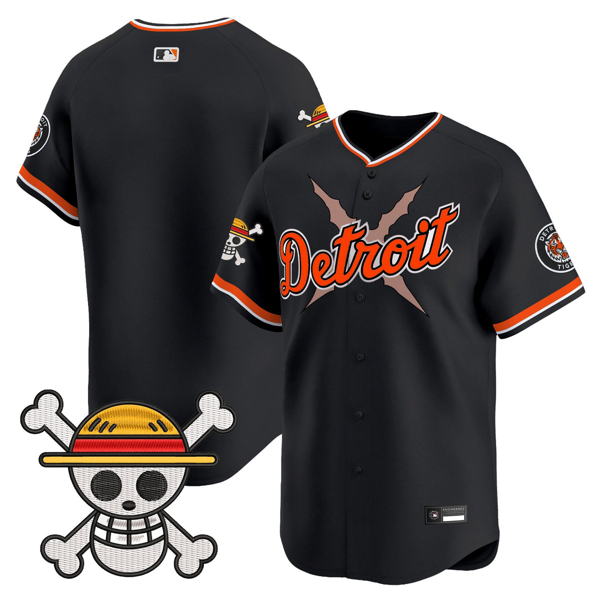 Men's Detroit Tigers x One Piece Vapor Premier Limited Jersey - Stitched