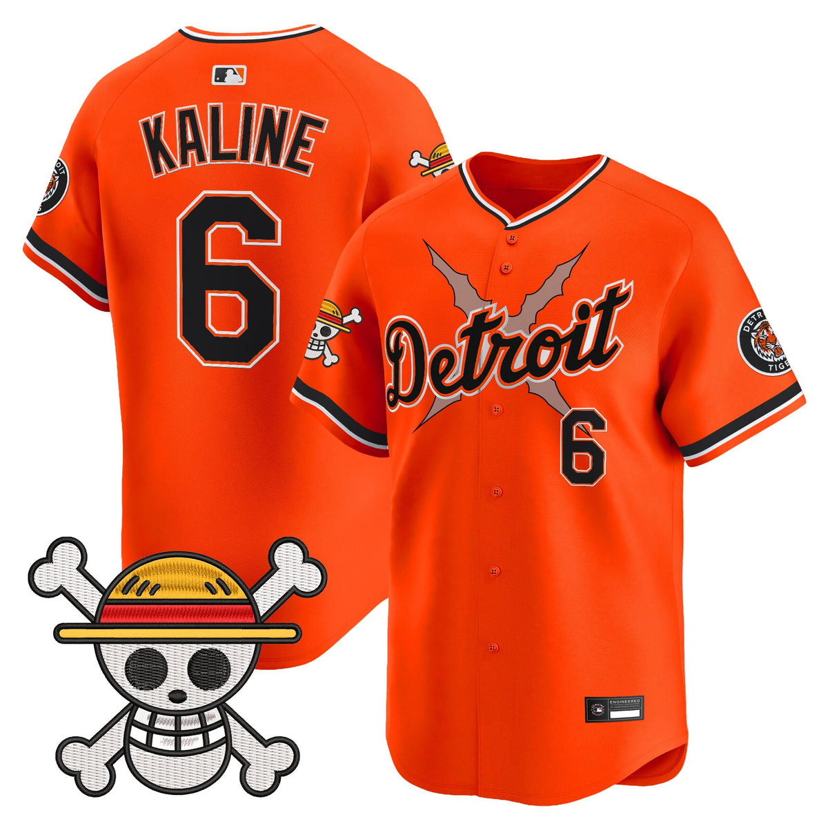Men's Detroit Tigers x One Piece Vapor Premier Limited Jersey - Stitched