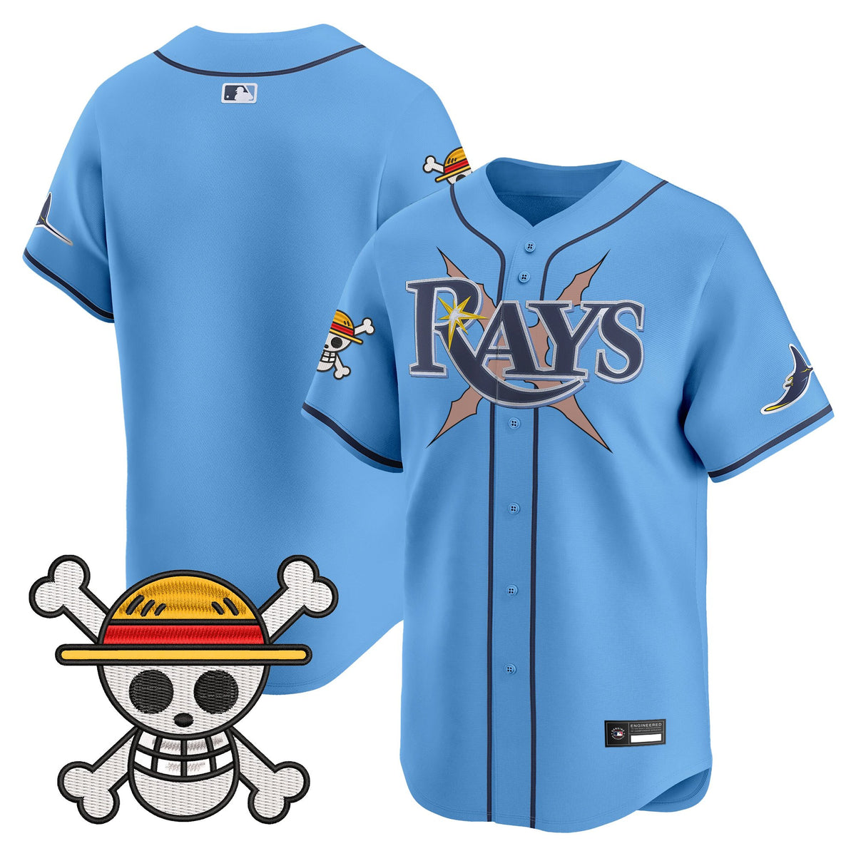 Men's Tampa Bay Rays x One Piece Vapor Premier Limited Jersey - Stitched