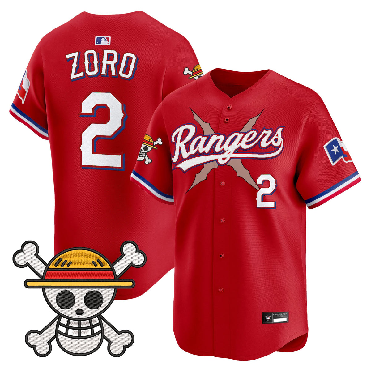 Men's Texas Rangers x One Piece Vapor Premier Limited Jersey - Stitched
