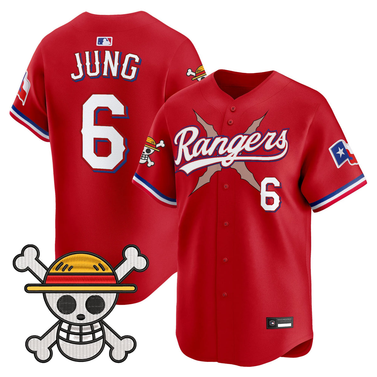 Men's Texas Rangers x One Piece Vapor Premier Limited Jersey - Stitched