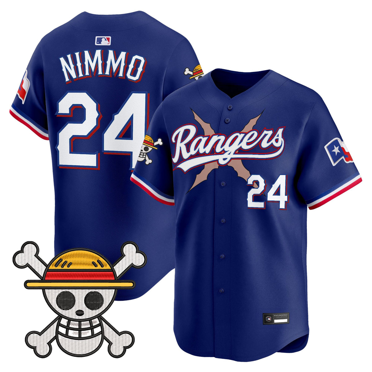 Men's Texas Rangers x One Piece Vapor Premier Limited Jersey - Stitched