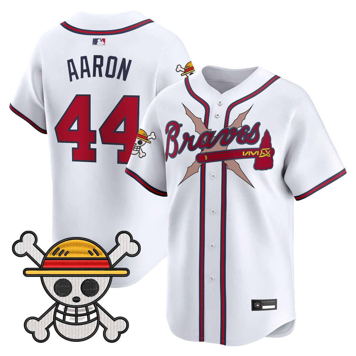 Men's Atlanta Braves x One Piece Vapor Premier Limited Jersey - Stitched
