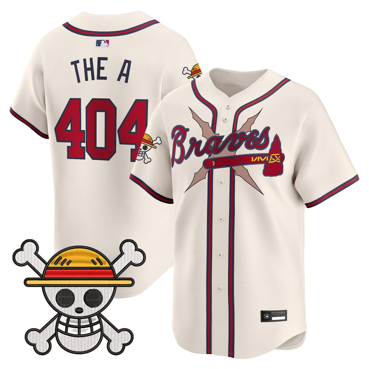 Men's Atlanta Braves x One Piece Vapor Premier Limited Jersey - Stitched