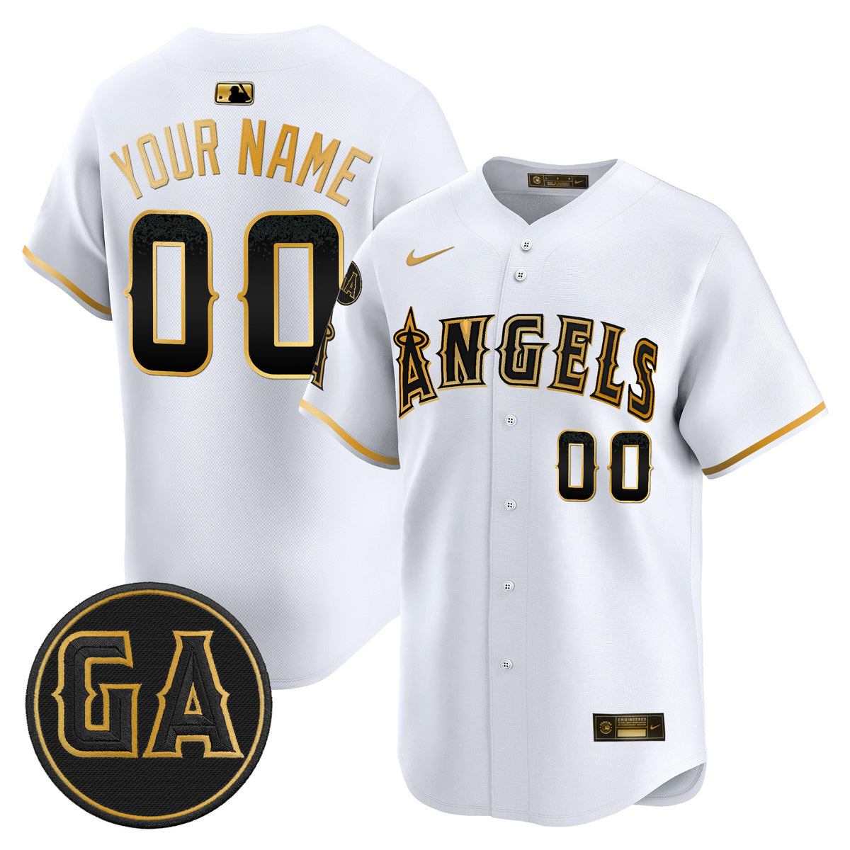 Los Angeles Angels 'Garret Anderson Tribute Patch' Vapor Premier Limited Custom Jersey - All Stitched