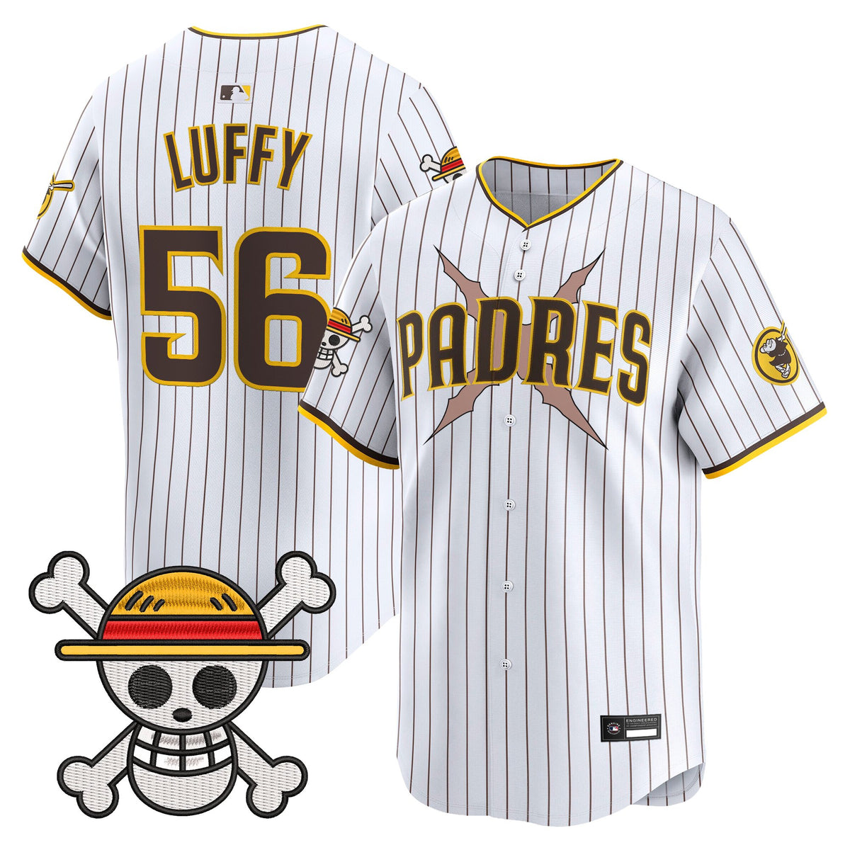 Men's Padres x One Piece Vapor Premier Limited Jersey - Stitched