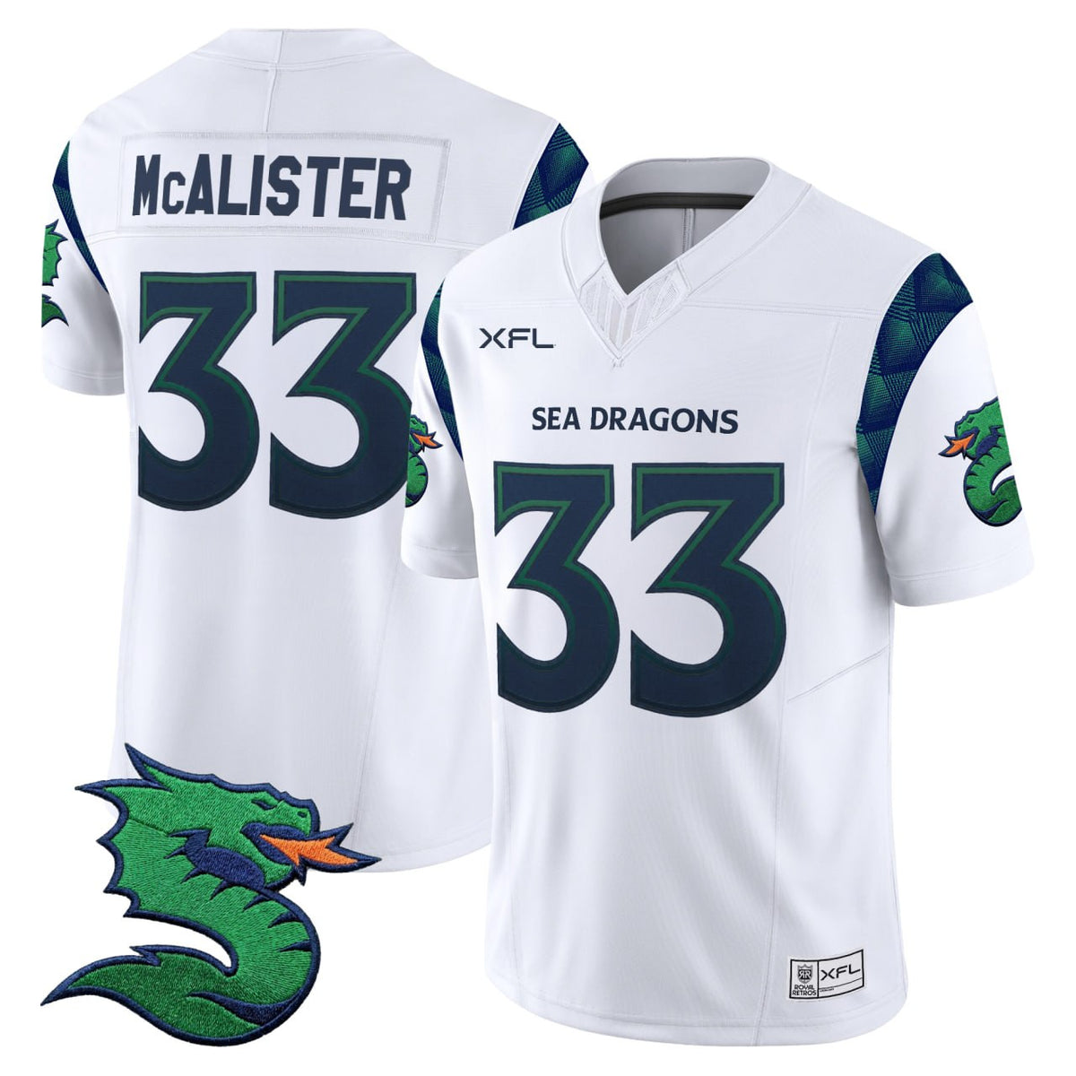 McAlister Seattle Dragons Game Vapor Limited Jersey - All Stitched