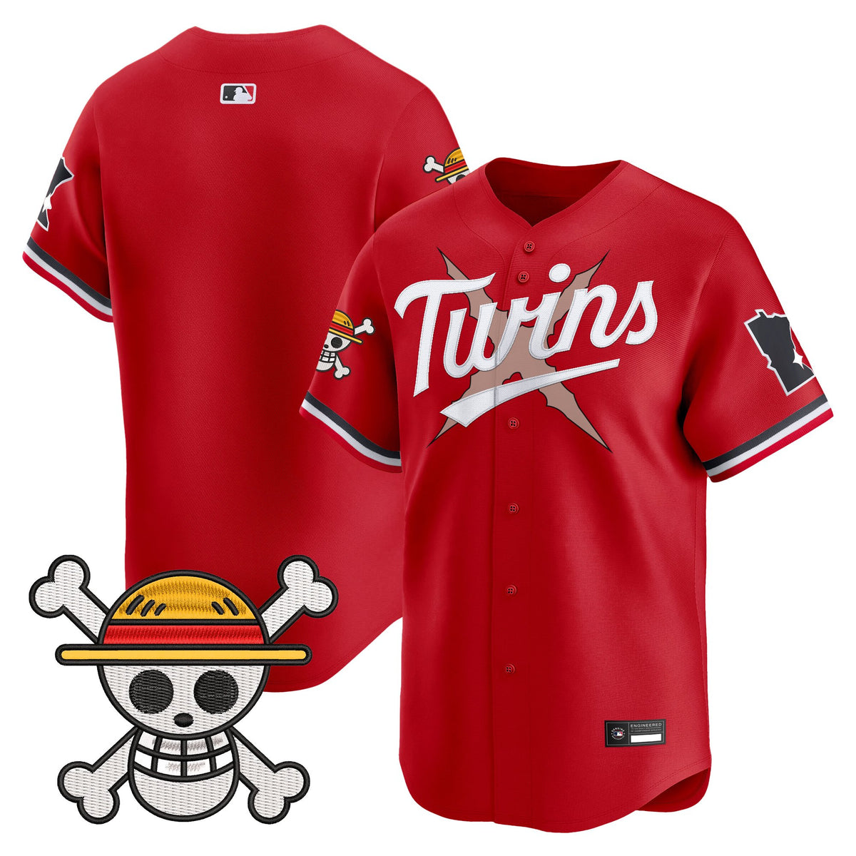 Men's Minnesota Twins x One Piece Vapor Premier Limited Jersey - Stitched