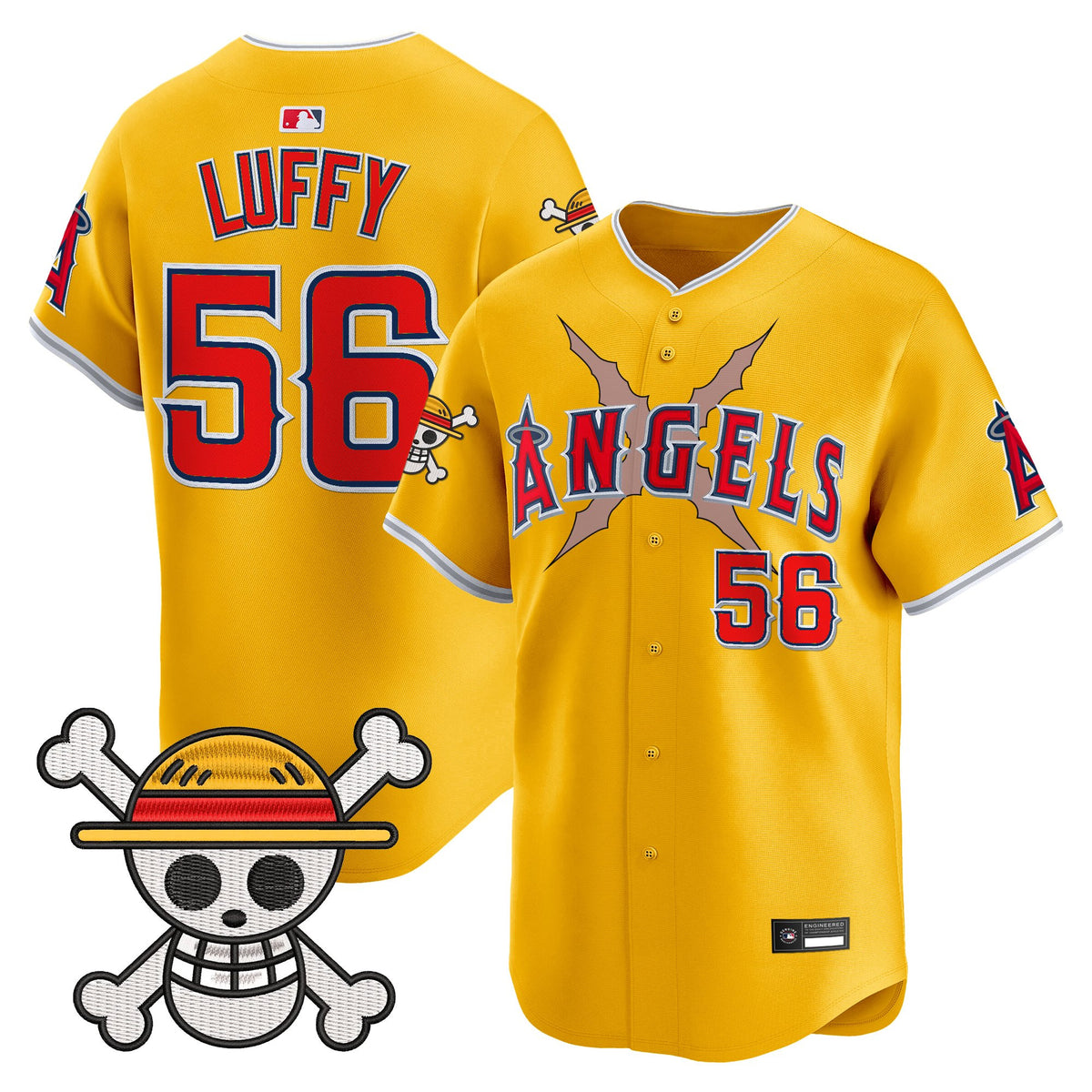 Men's Los Angeles Angels x One Piece Vapor Premier Limited Jersey - Stitched