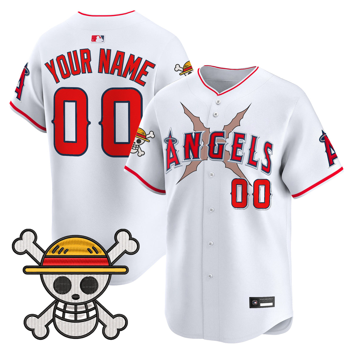 Los Angeles Angels x One Piece Vapor Premier Limited Custom Jersey - Stitched