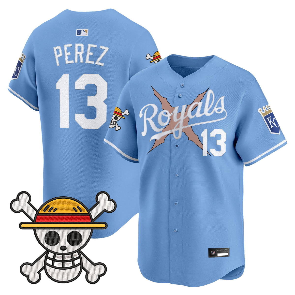 Men's Kansas City Royals x One Piece Vapor Premier Limited Jersey - Stitched
