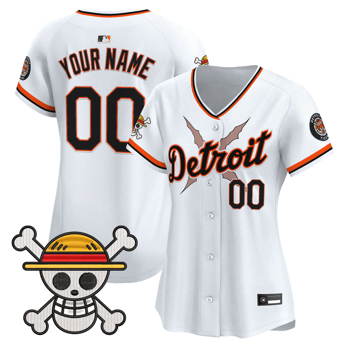 Detroit Tigers x One Piece Vapor Premier Limited Custom Jersey - Stitched