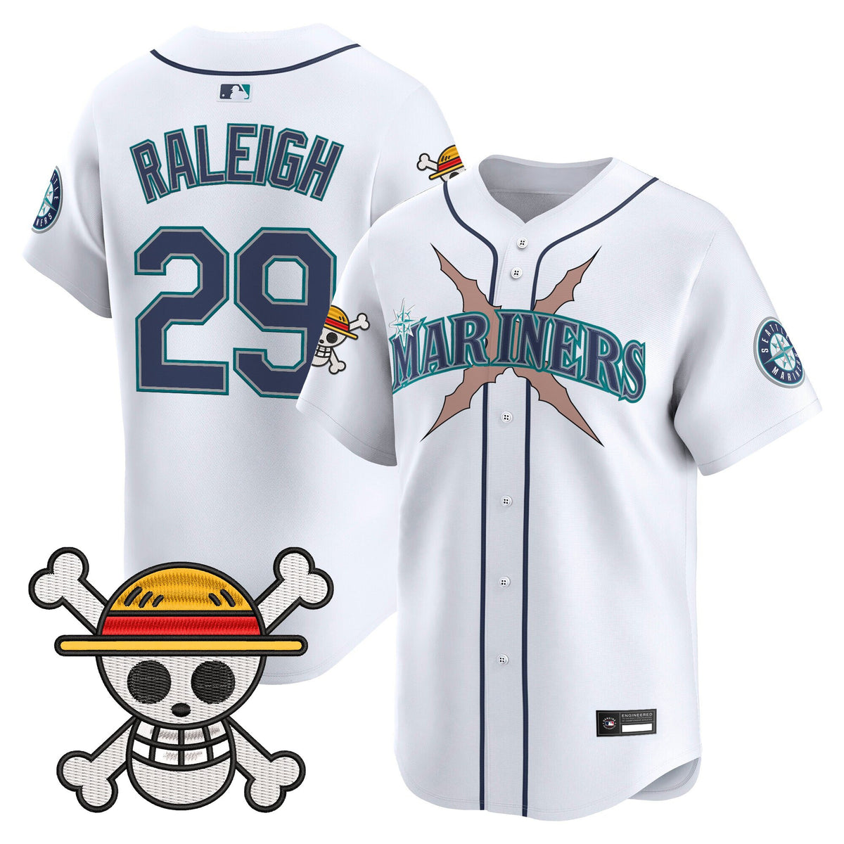 Men's Seattle Mariners x One Piece Vapor Premier Limited Jersey - Stitched
