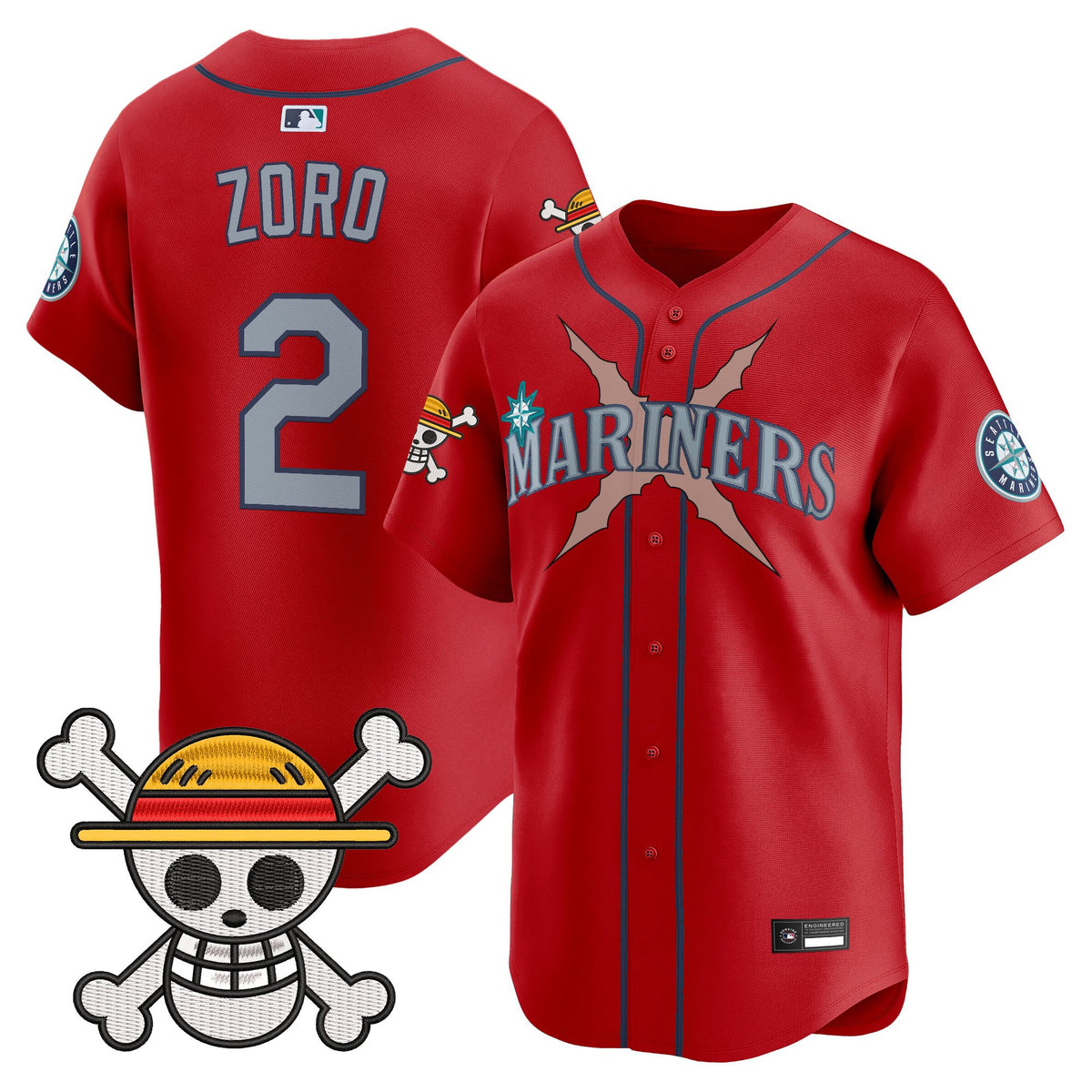 Men's Seattle Mariners x One Piece Vapor Premier Limited Jersey - Stitched