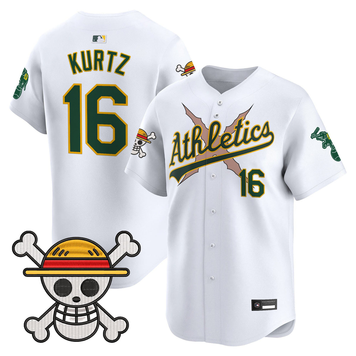 Men's Athletics x One Piece Vapor Premier Limited Jersey - Stitched