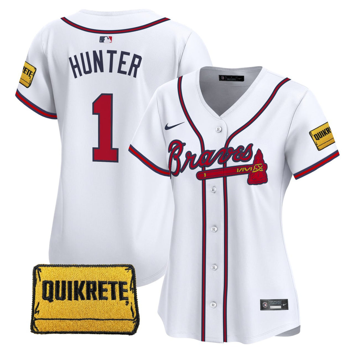 Hunter Atlanta Braves Vapor Premier Limited Jersey - Stitched