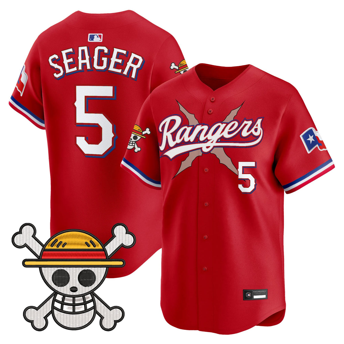 Men's Texas Rangers x One Piece Vapor Premier Limited Jersey - Stitched