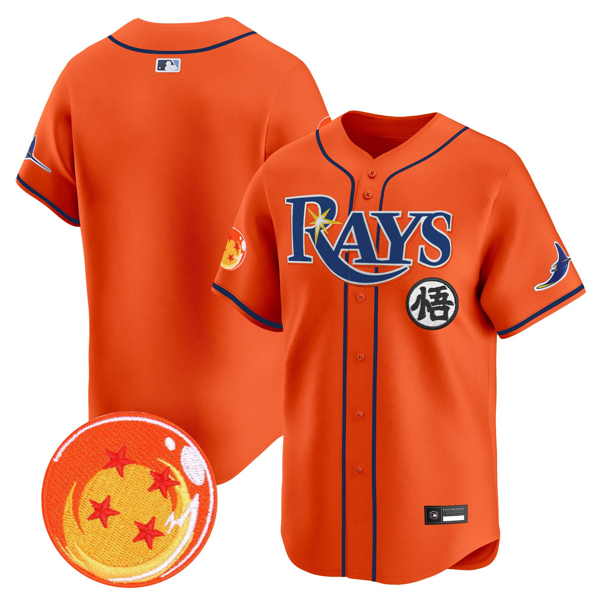 Men's Tampa Bay Rays x Dragon Ball Vapor Premier Limited Jersey - All Stitched