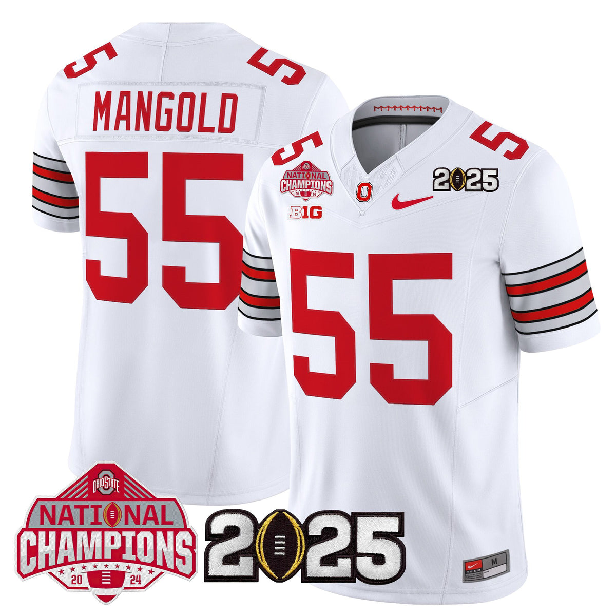 Men's Ohio State Buckeyes 2026 "Tunnel Vision" National Champions Patch Vapor Limited Jersey - All Stitched