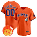 Milwaukee Brewers x Dragon Ball Vapor Premier Limited Custom Jersey - All Stitched