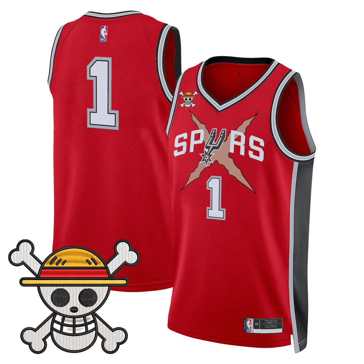 Men's San Antonio Spurs x One Piece Jersey Collection - Stitched