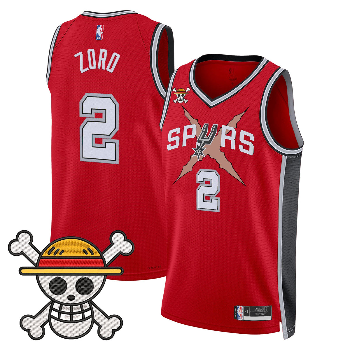 Men's San Antonio Spurs x One Piece Jersey Collection - Stitched