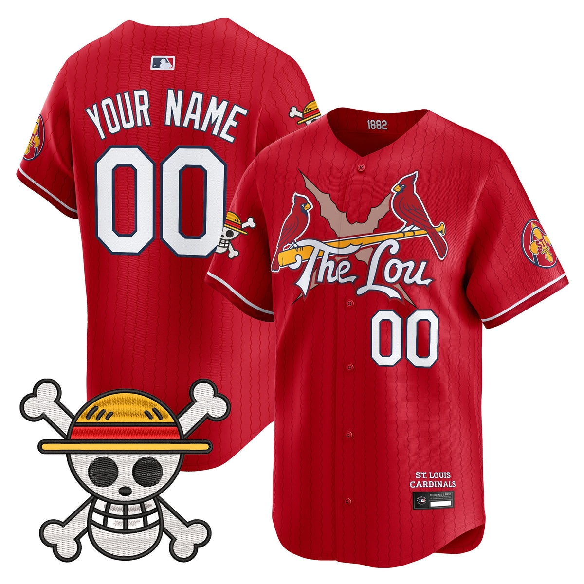 St. Louis Cardinals x One Piece Vapor Premier Limited Custom Jersey - Stitched