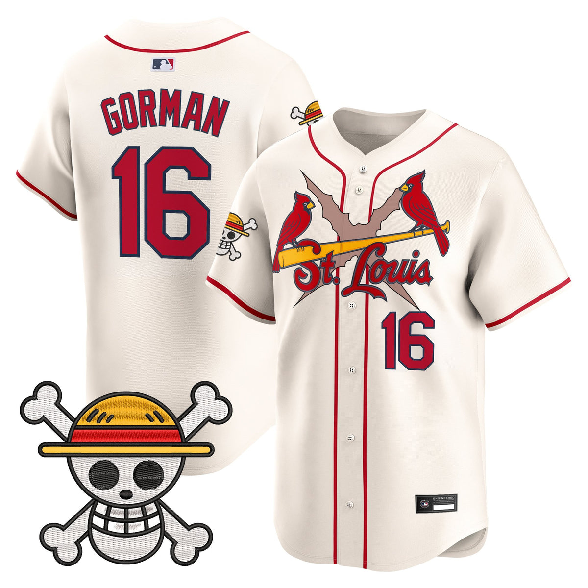 Men's St. Louis Cardinals x One Piece Vapor Premier Limited Jersey - Stitched