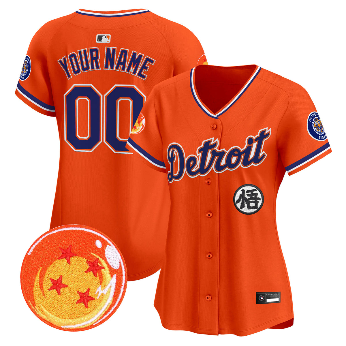 Detroit Tigers x Dragon Ball Vapor Premier Limited Custom Jersey - All Stitched