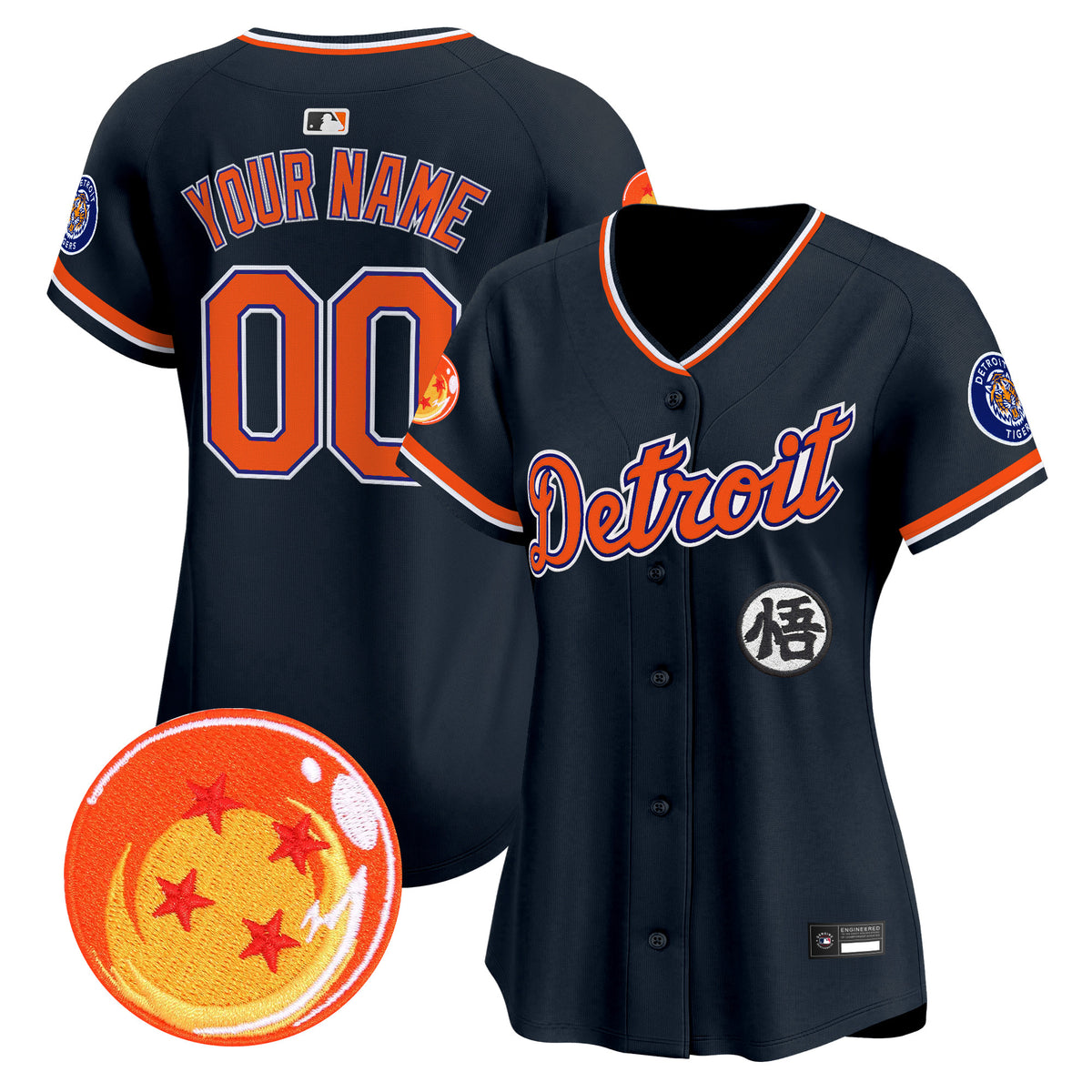 Detroit Tigers x Dragon Ball Vapor Premier Limited Custom Jersey - All Stitched
