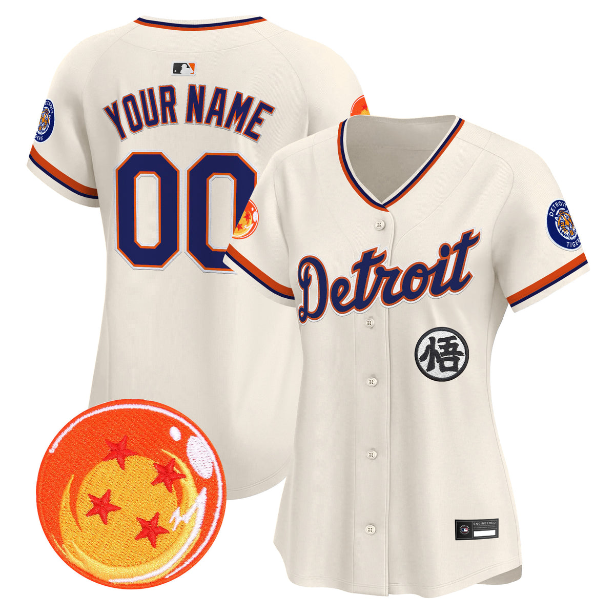 Detroit Tigers x Dragon Ball Vapor Premier Limited Custom Jersey - All Stitched