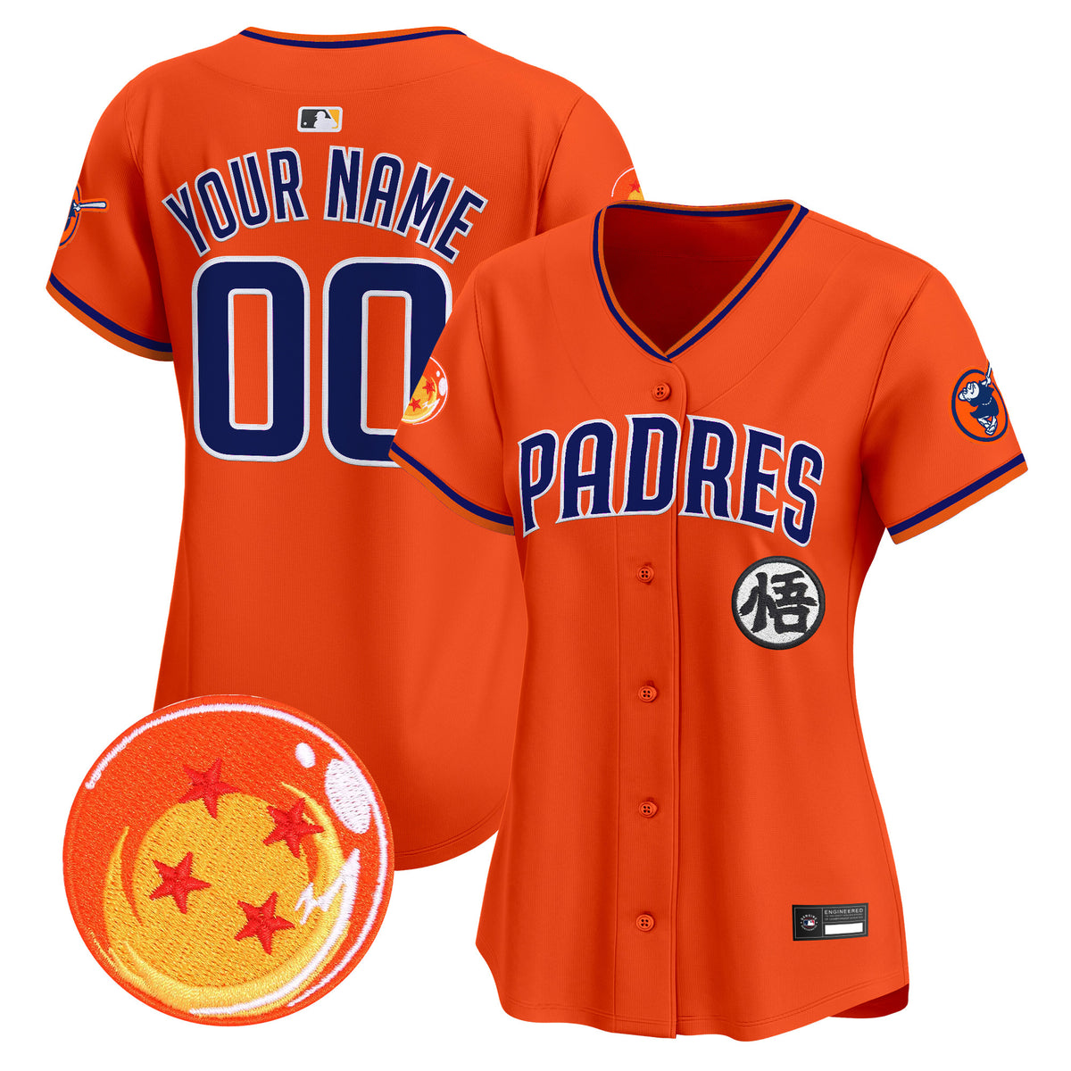 Padres x Dragon Ball Vapor Premier Limited Custom Jersey - All Stitched