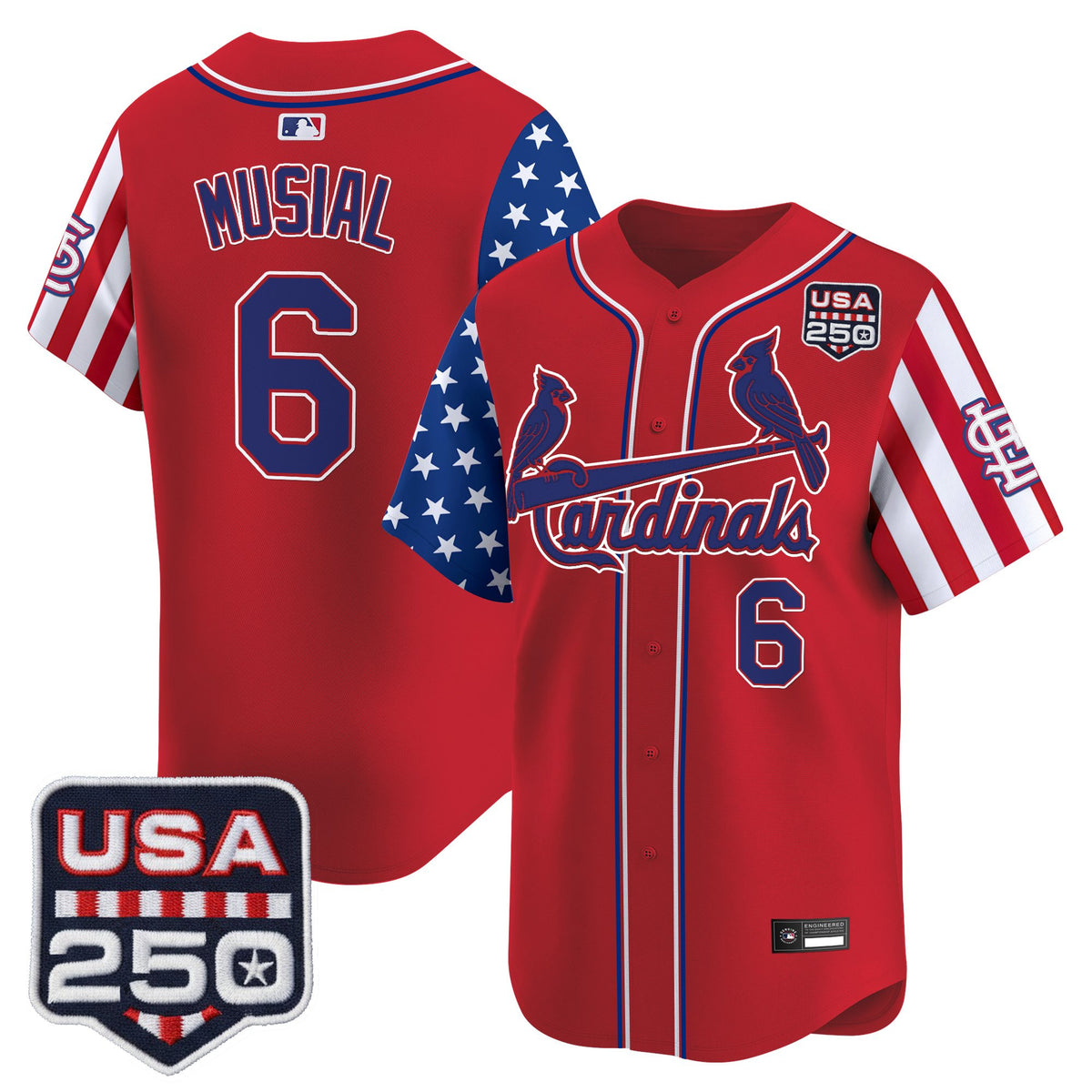 Men's St. Louis Cardinals "America 250 Edition" Vapor Premier Limited Jersey - All Stitched