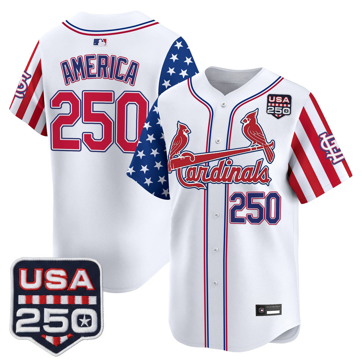 Men's St. Louis Cardinals "America 250 Edition" Vapor Premier Limited Jersey - All Stitched