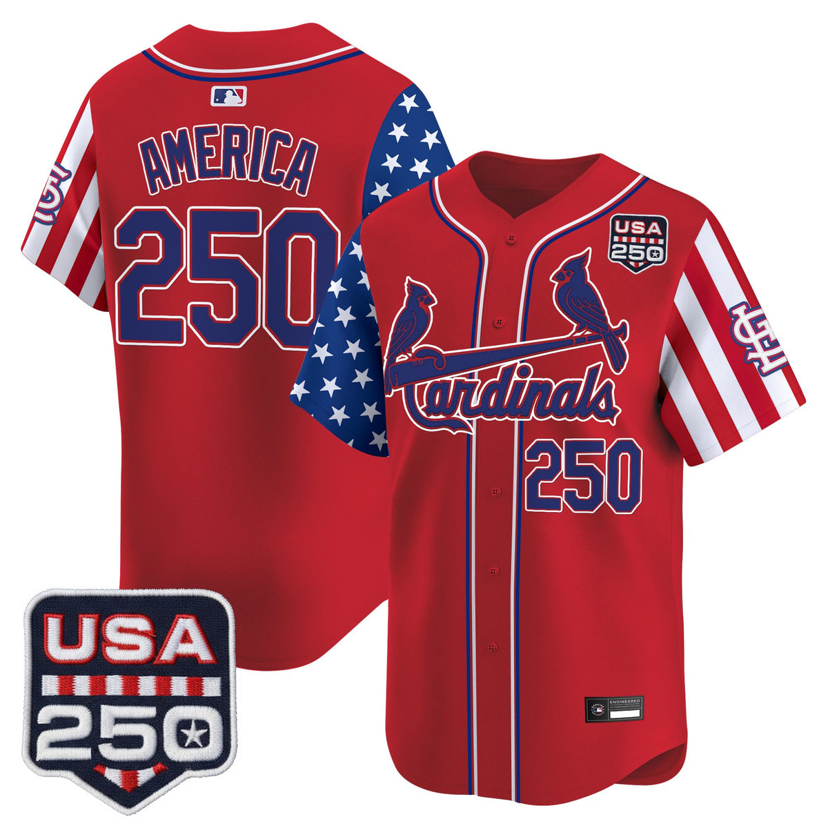 Men's St. Louis Cardinals "America 250 Edition" Vapor Premier Limited Jersey - All Stitched