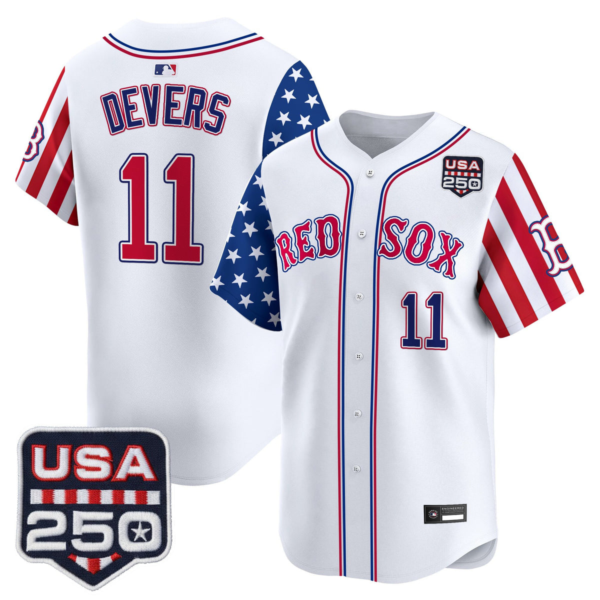 Men's Boston Red Sox "America 250 Edition" Vapor Premier Limited Jersey - All Stitched