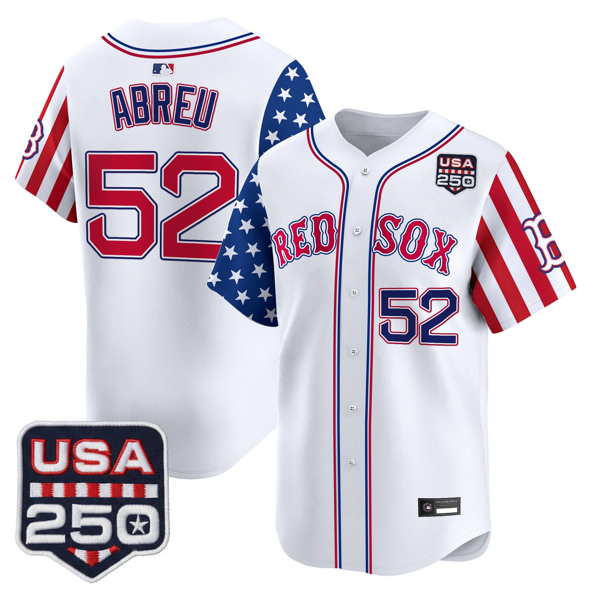 Men's Boston Red Sox "America 250 Edition" Vapor Premier Limited Jersey - All Stitched