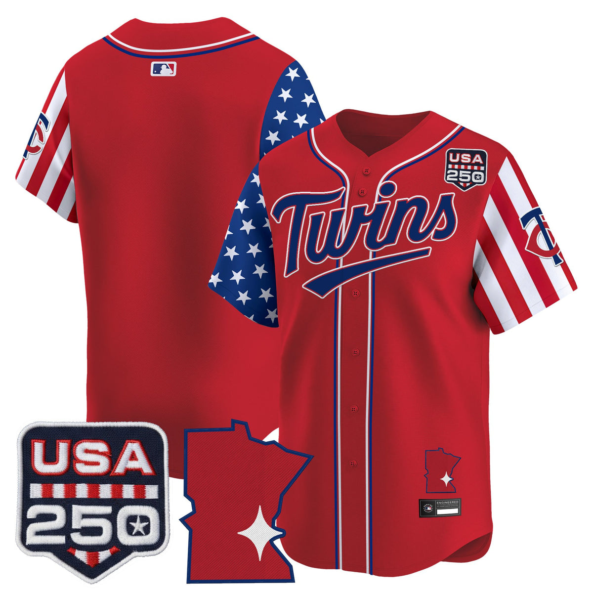 Men's Minnesota Twins "America 250 Edition" Vapor Premier Limited Jersey - All Stitched