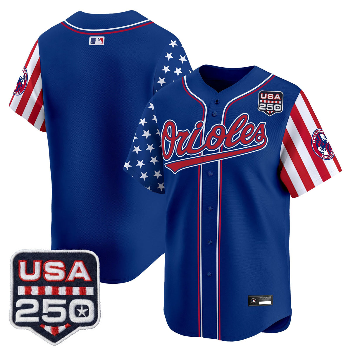 Men's Baltimore Orioles "America 250 Edition" Vapor Premier Limited Jersey - All Stitched