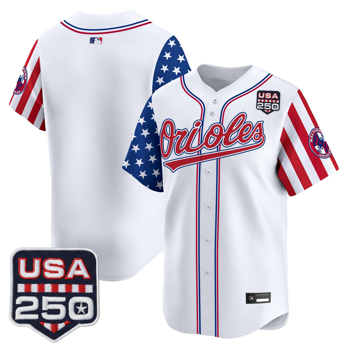 Men's Baltimore Orioles "America 250 Edition" Vapor Premier Limited Jersey - All Stitched