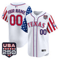 Texas Rangers "America 250 Edition" Vapor Premier Limited Custom Jersey - All Stitched