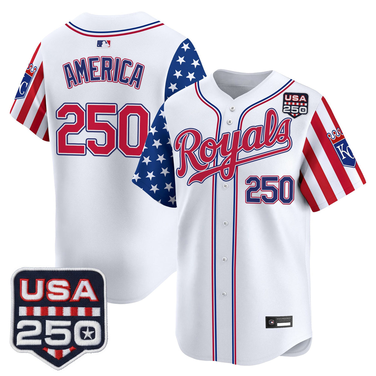Men's Kansas City Royals "America 250 Edition" Vapor Premier Limited Jersey - All Stitched