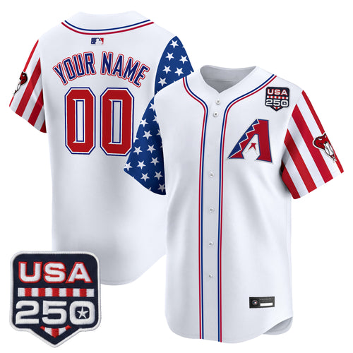 Arizona Diamondbacks "America 250 Edition" Vapor Premier Limited Custom Jersey - All Stitched