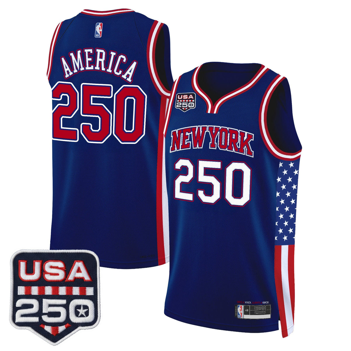 Men's New York Knicks "America 250 Edition" Swingman Jersey - All Stitched